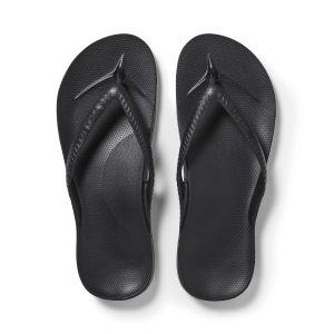 Arch Support Flip Flops - Classic - Black
